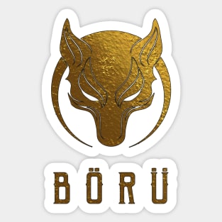 Börü in Gold Sticker